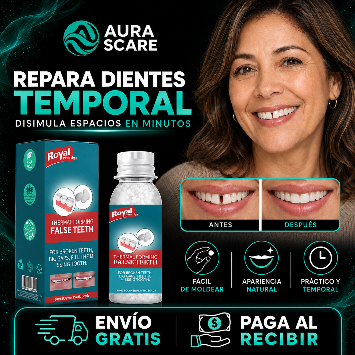 🦷¡Sonríe desde hoy con mas confianza!😁+Envío Gratis🏡🚚